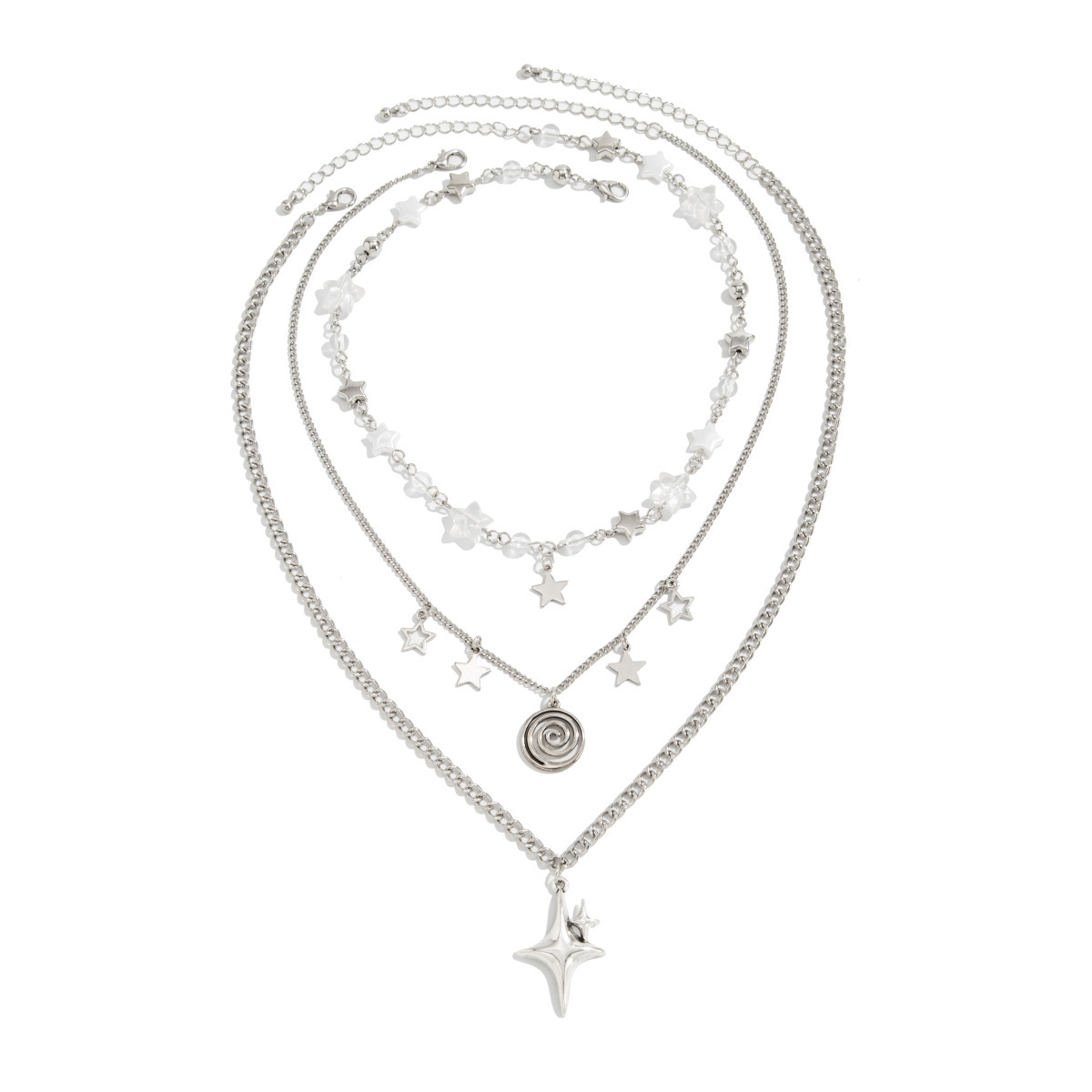 Meerlaagse ketting met sterbed - Layered Pendant Necklace Aesthetic recensie en prijs