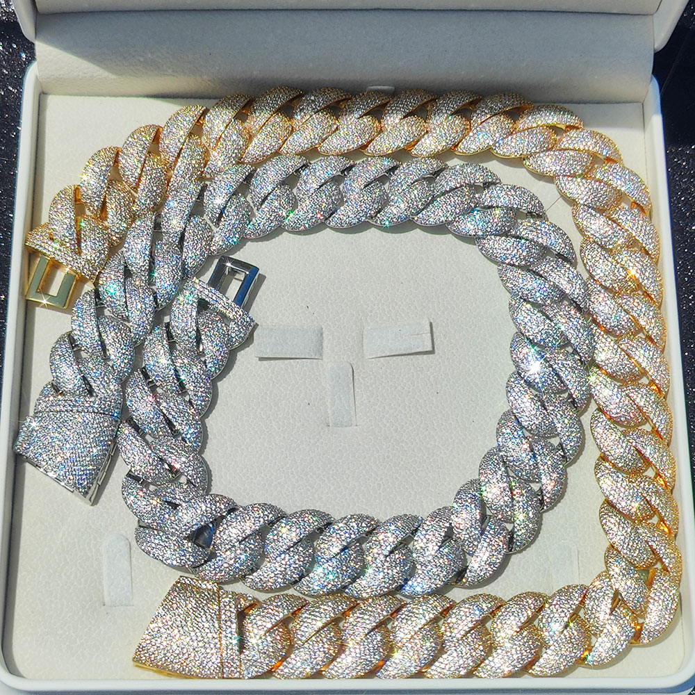 Luxe 24MM 6-rijige cluster 5A  - Cuban Link Chain 12Mm recensie en prijs