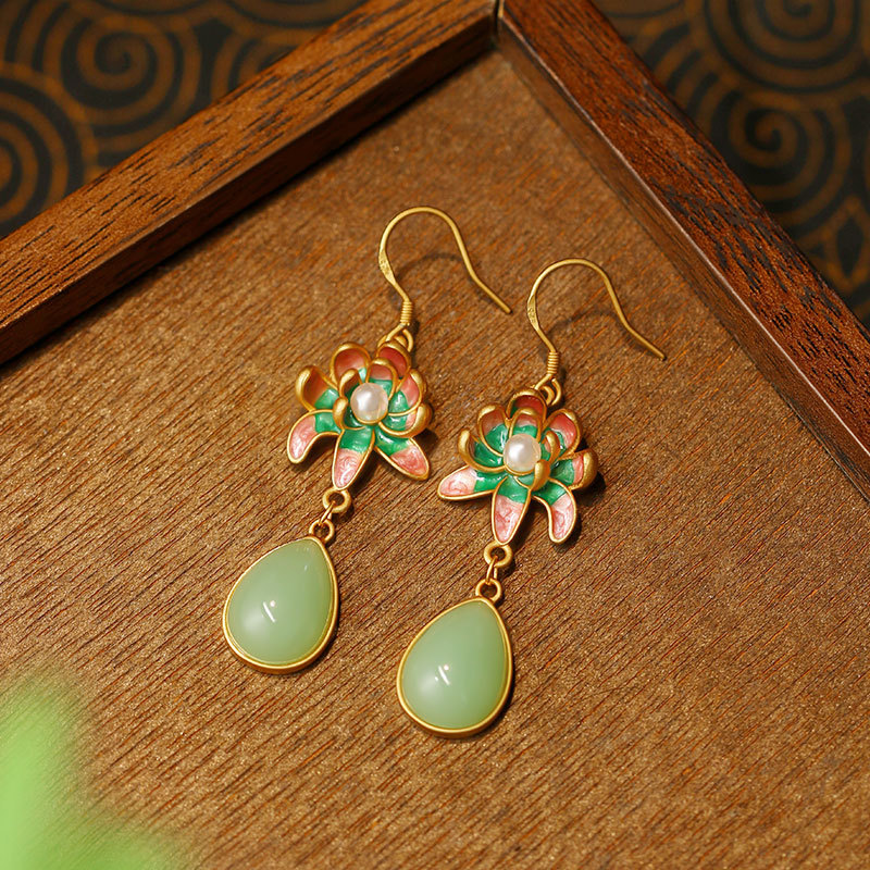 Groene natuurlijke jade oorbel - Earrings recensie en prijs
