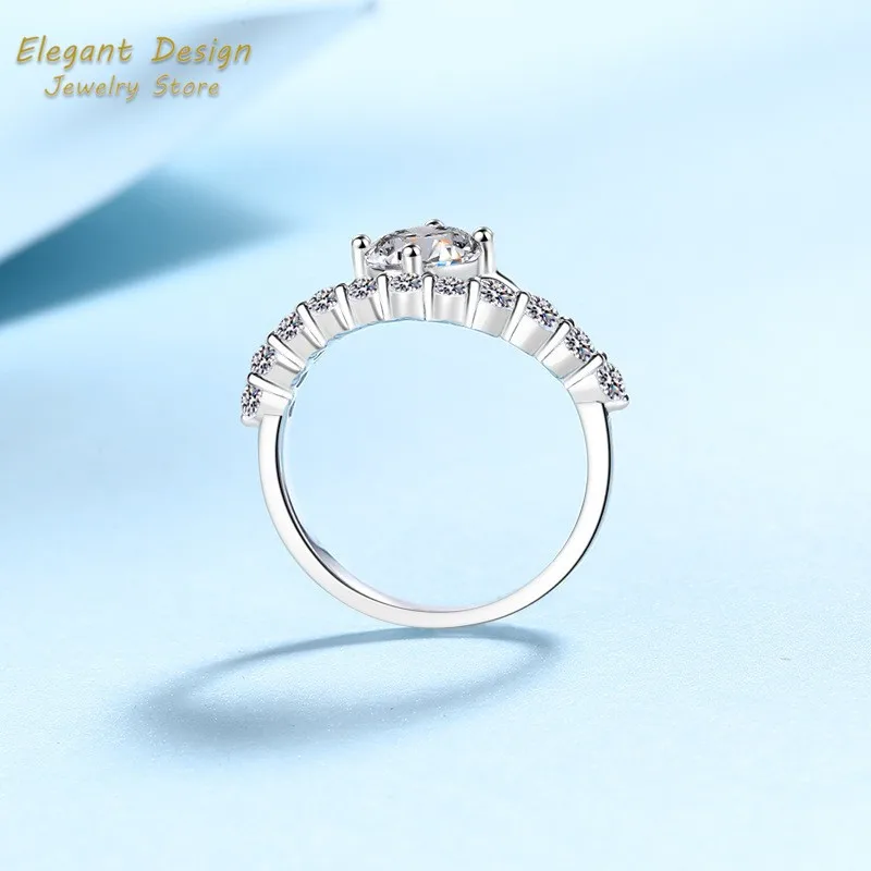 Crown of Love, platina ring (P - Moissanite Engagement Ring 1 Carat recensie en prijs