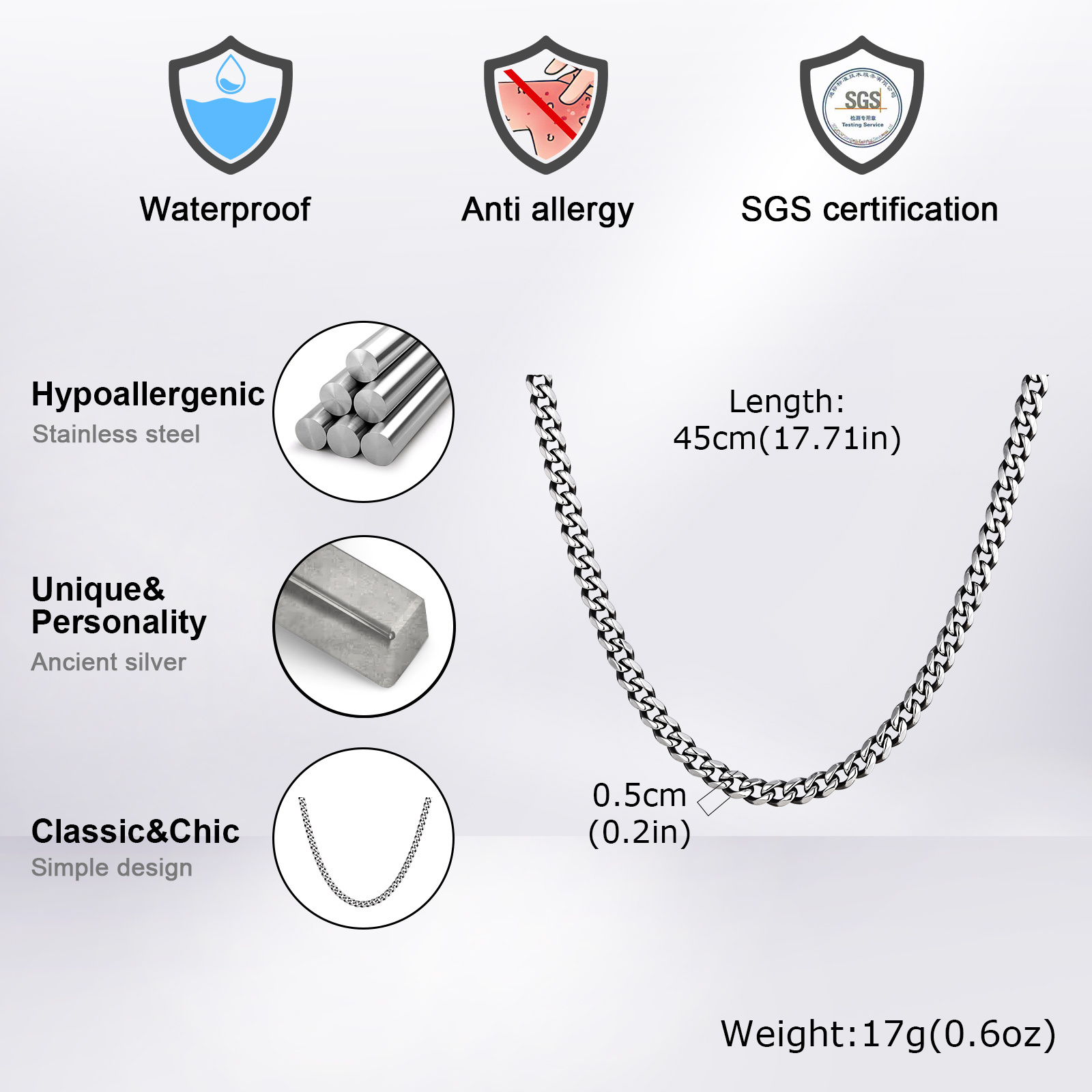 Klassieke punk Cubaanse kettin - Cuban Link Chain 12Mm recensie en prijs