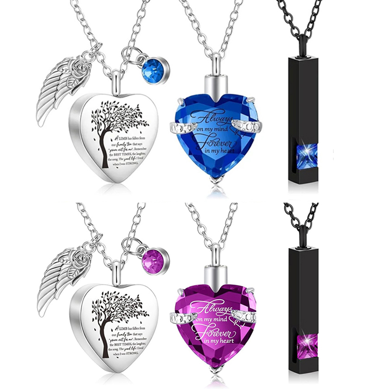 3-stijlen urn ketting voor as  - Heart Locket Necklace Photo recensie en prijs