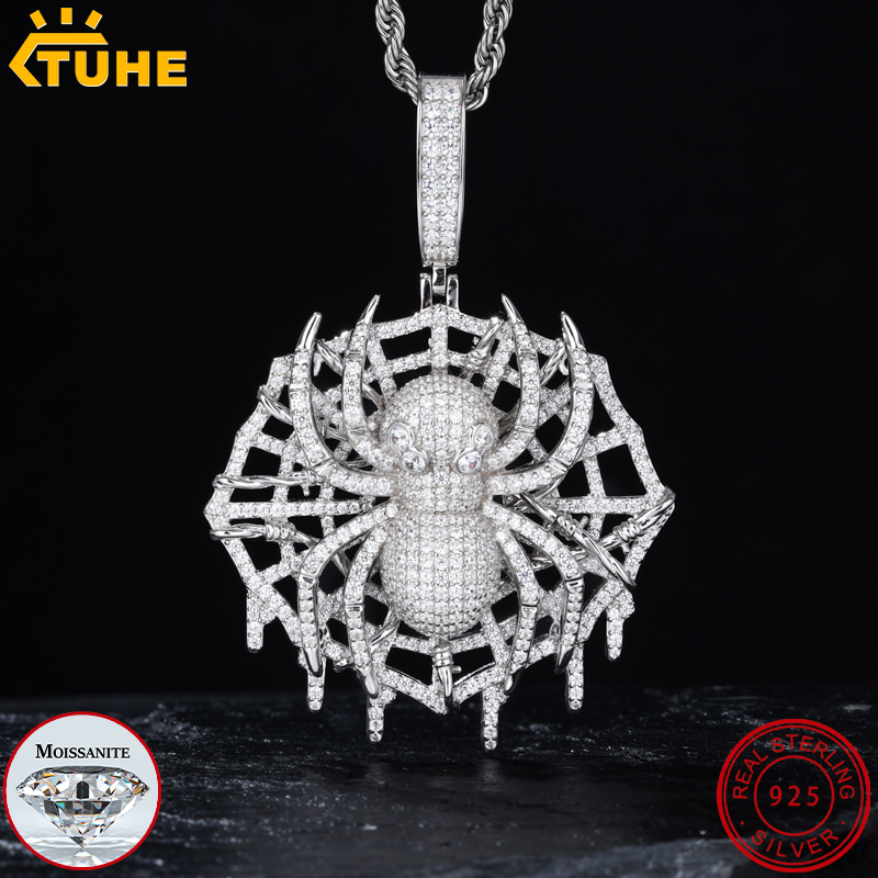 TUHE Hight Kwaliteit VVS1 Mois - 925 Sterling Silver Chain Necklace Men recensie en prijs