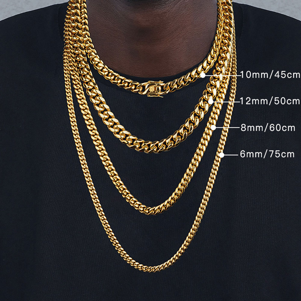 6mm/8mm/10mm/12mm Hiphop Hoge  - Cuban Link Chain 12Mm recensie en prijs