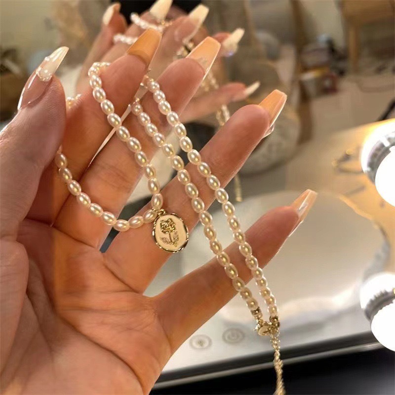 Franse Vintage Imitatie Barokk - Pearl Choker Necklace Vintage recensie en prijs