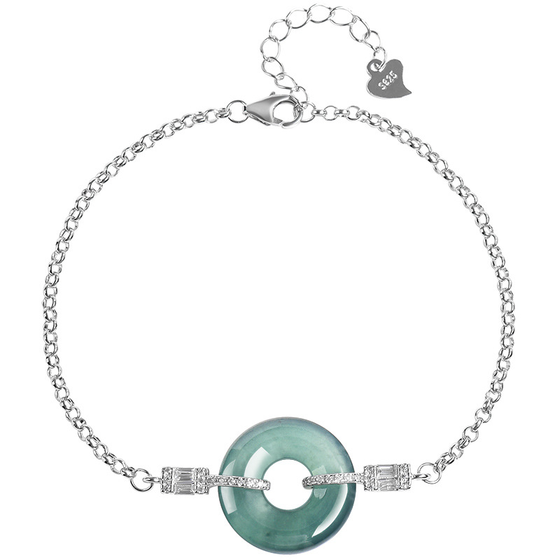 Blauwe Myanmar Jadeïet Ringarm - Bracelets recensie en prijs