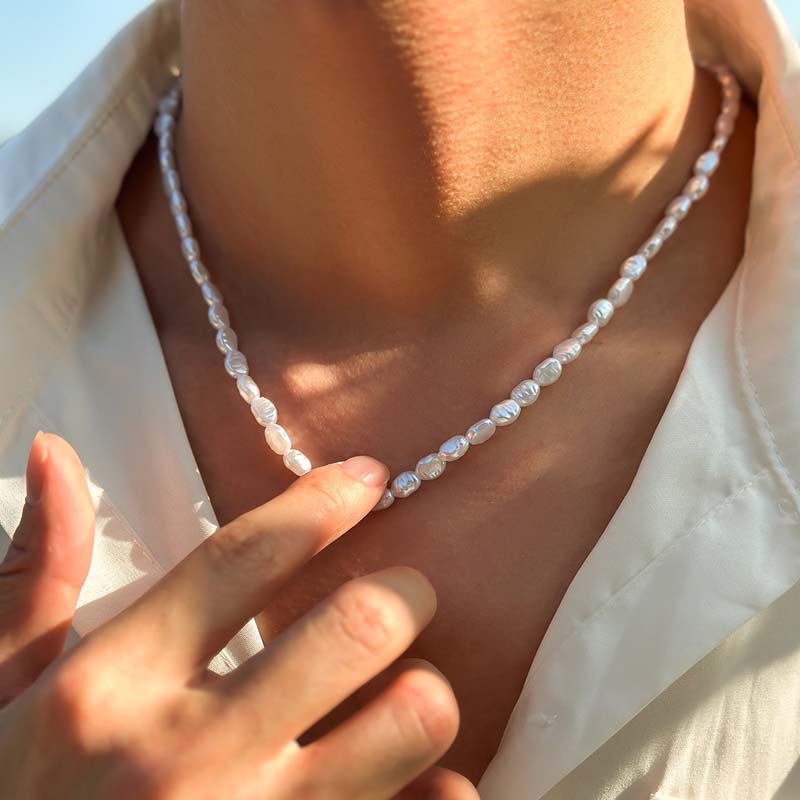 Nieuwe Mode Eenvoudige Imitati - Pearl Choker Necklace Vintage recensie en prijs